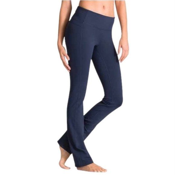 Athleta Leggings Size Extra Small XS Navy Blue Straight Up Pant Mid Rise Yoga - Picture 7 of 10